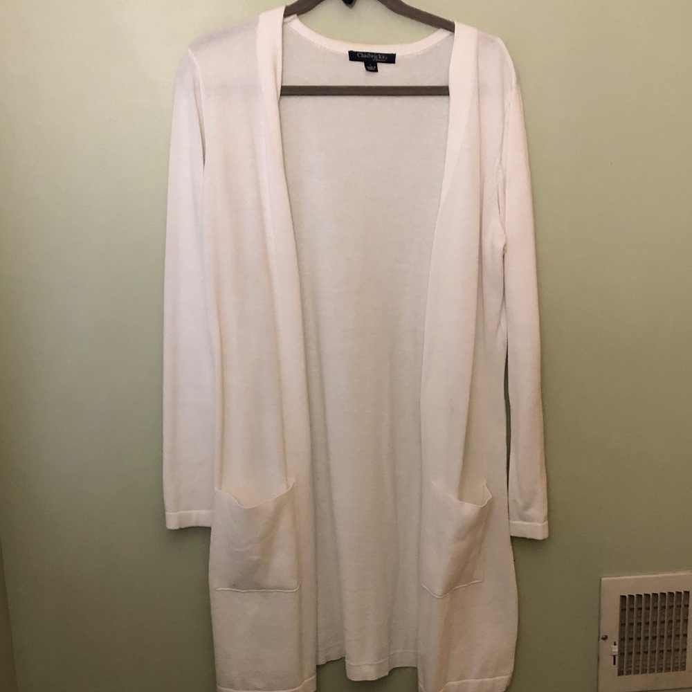 Chadwicks Classic White Women's Cardigan